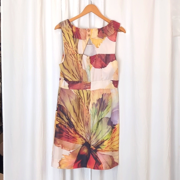 Leifsdottir Floral Print Silk Dress size 10 - Picture 8 of 10